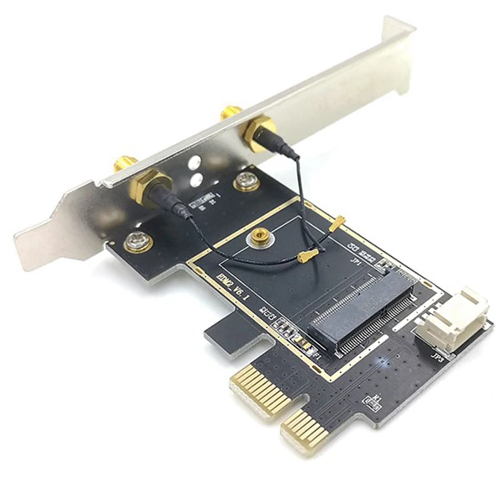 

NGFF M.2 to PCIE Network Card Adapter Card PCIE Adapter Card Supports NGFF M.2 Wireless Network Card JDJ