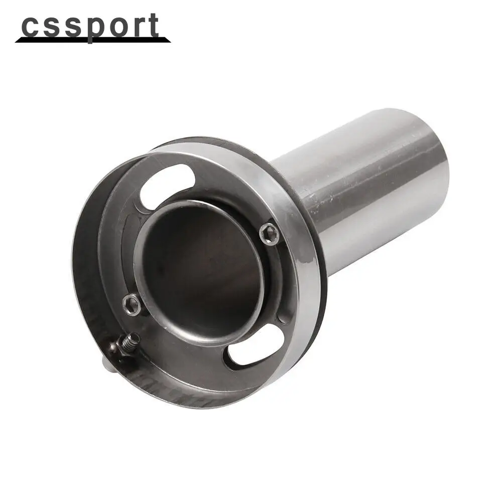 

4.5'' inch Stainless Steel Round Exhaust Muffler Tip Removable Silencer Silver
