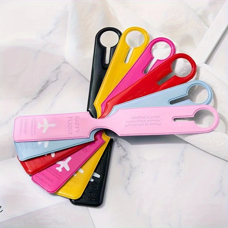 Travel Luggage Tags with Name ID Card, Portable Suitcase Labels for Luggage, Anti-Lost Baggage Tags for Travel & Business Trip view 2