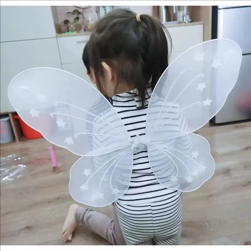 Disfraz de mariposa para niñas con alas de fiesta de cumpleaños para