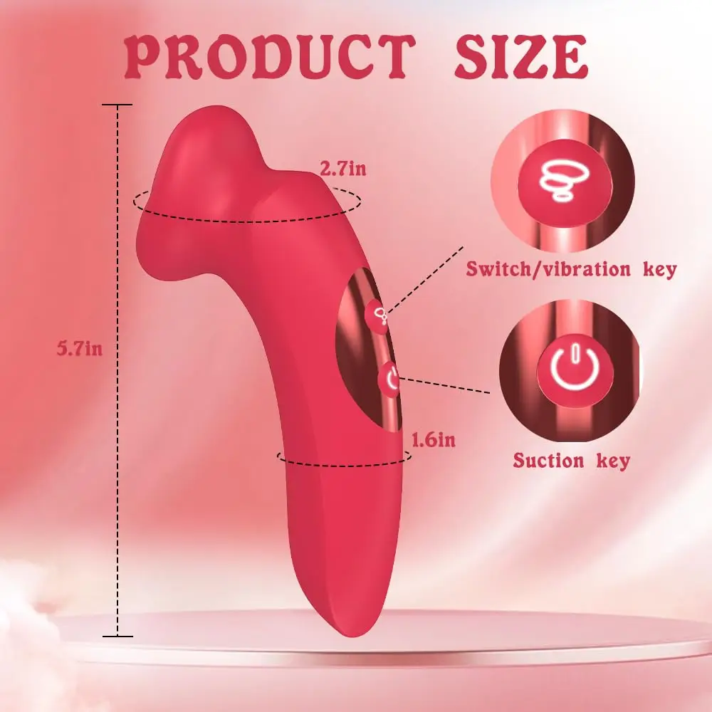 LICKLIP Tongue G Spot Vibrator Adult Massager Sucking Vibrator Clitoral Nipple Anal Stimulator Sex Toys Vibrator for Woman 18+