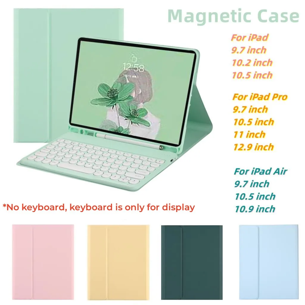 

for iPad Air 4 Case Stand Candy Colors Magnetic Cover With Pencil Slot For iPad Pro 2021 Air 2020 9.7 10.2 10.5 10.9 11 12.9