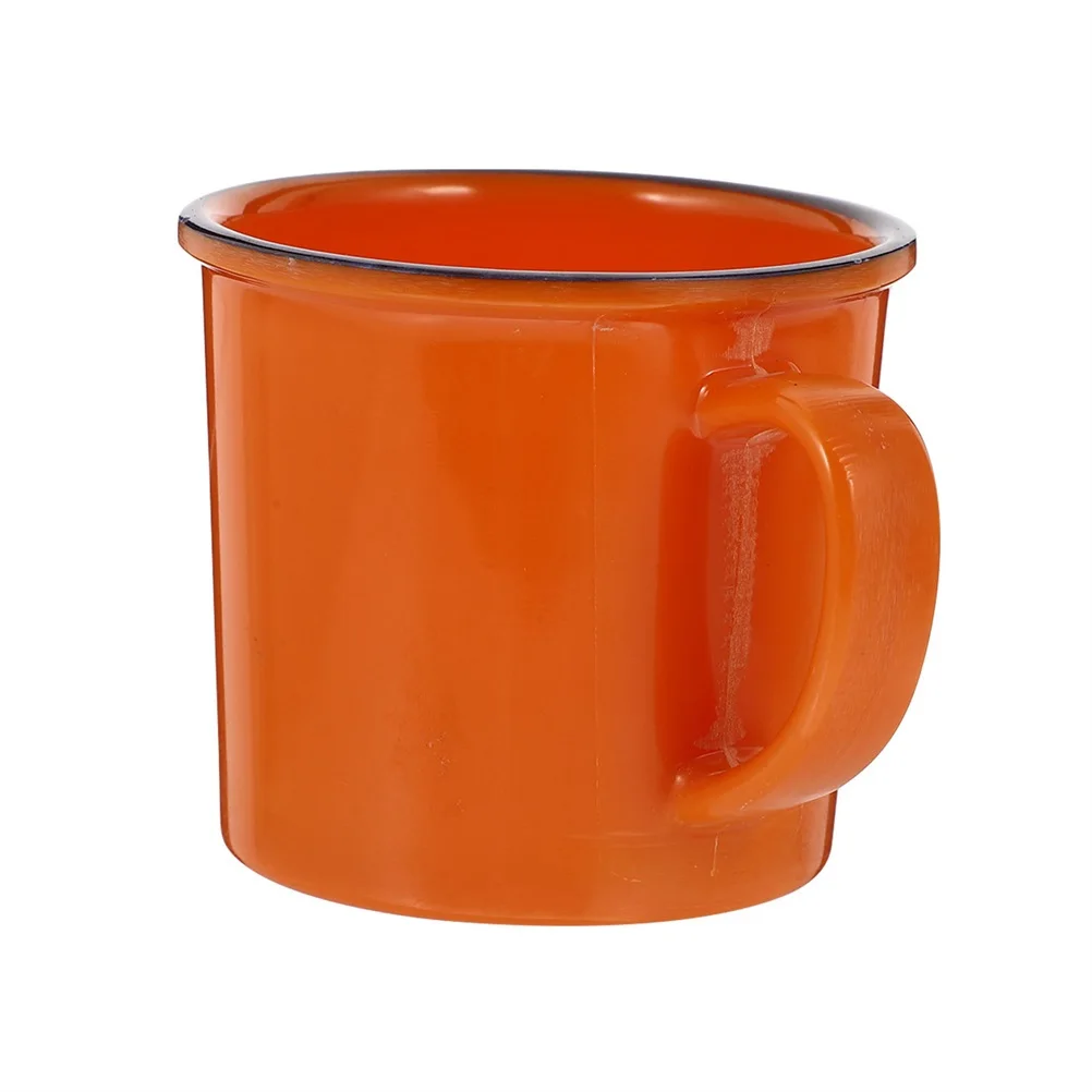 

2Pcs Vintage Retro Imitation Enamel Tea Cups Practical Household Water Mugs for Coffee Tea Juice Water Cup Drinking Cup