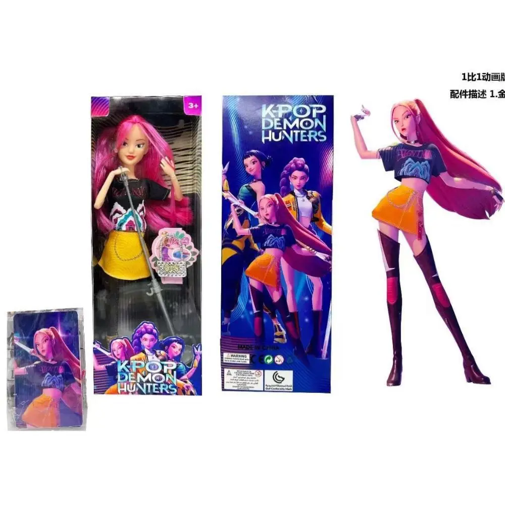 

HotToys Anime Figurines Kpop Demon Hunters Action Figure Toy Rumi Mira Zoey Beautiful Princess Baby Girl Dolls Action Figure