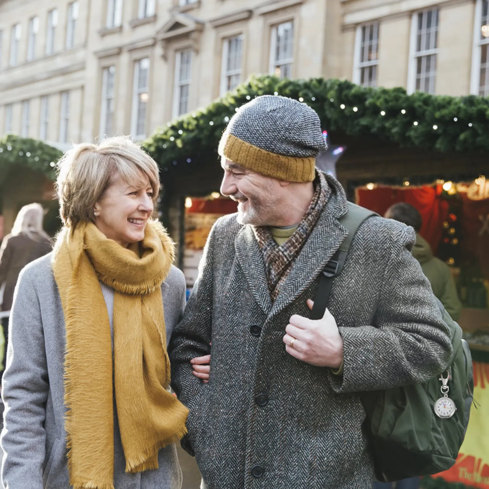 

1 шт. цифровые часы из сплава с большим цифровым дисплеем, карманные часы, устойчивые к давлению, для пожилых людей