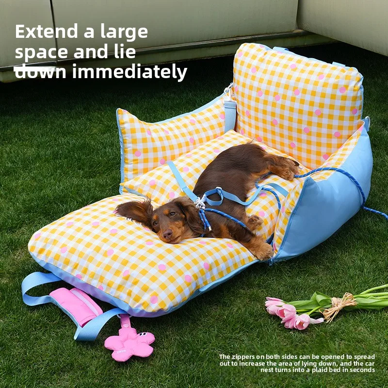 عش السيارة بيت خاص للخروج، مقعد أمان للحيوانات الأليفة #3