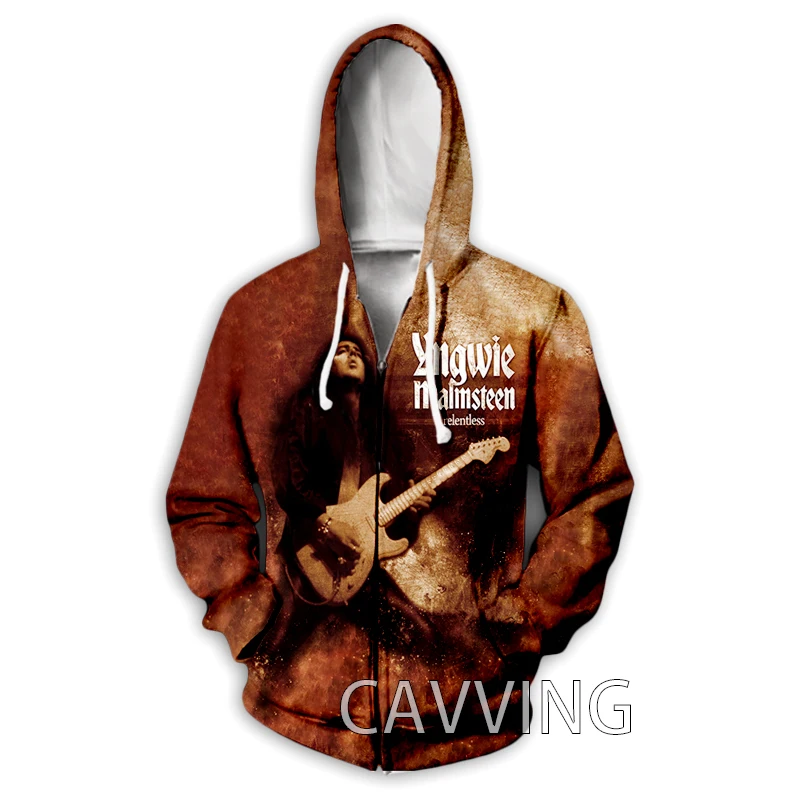 New Fashion 3D Print  Yngwie-Malmsteen  Zipper Hoodies Zip Up Hooded Sweatshirts Harajuku Hoodie Hip Hop  Hoodies Sweatshirts