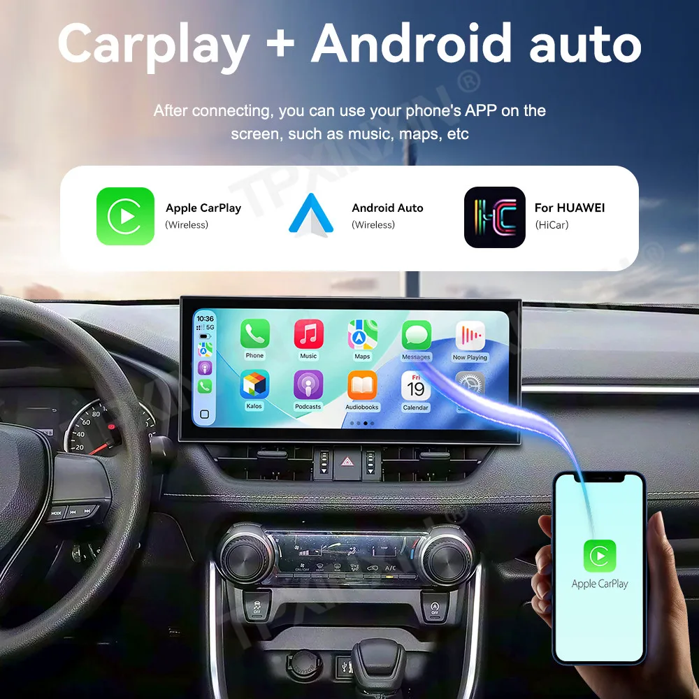 

15.8 Inch Screen Car Radio For Toyota RAV4 2020-2023 Android Auto GPS Navigation Multimedia Video Stereo Receiver Head Unit