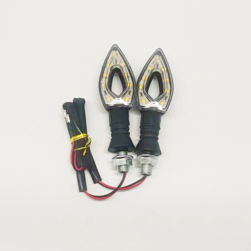 Triangular LED Turn Signal Lights, 12V Replacement Accessories for Electric Scooters & Motorcycles