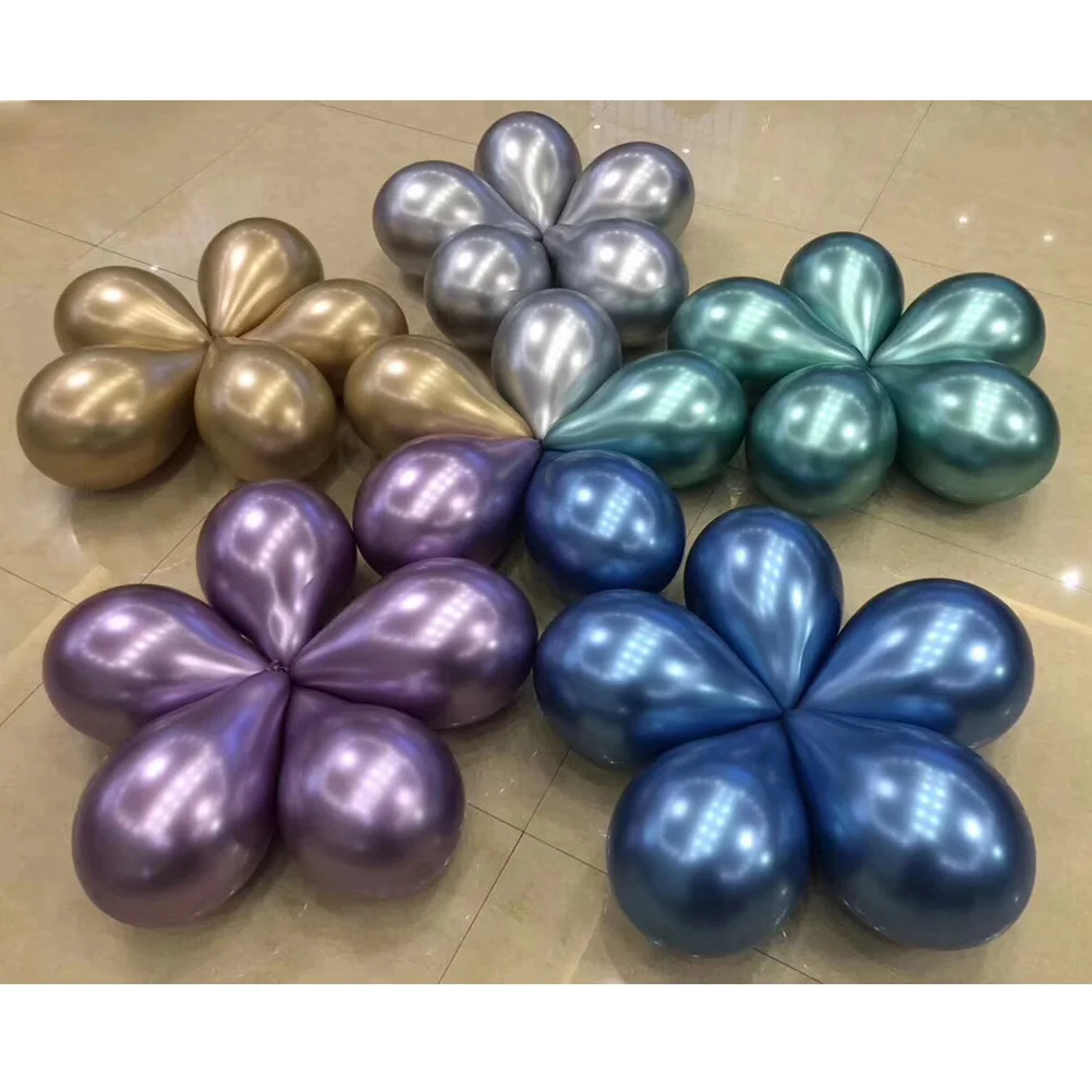 

5Pcs 12inch Premium Latex Balloons Metallic Pearl Party Decorations Deep Purple Wedding Birthday Party Balloons