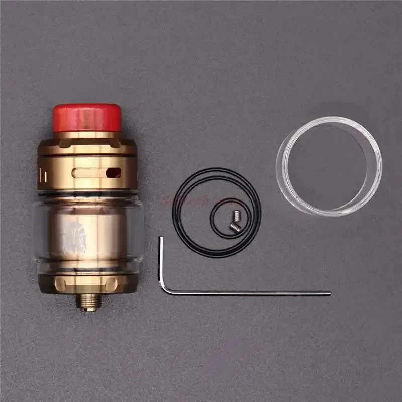 Vape Pen Arbiter 2 RTA خزان قابل لإعادة البناء 24.5 مللي متر 3.5 مللي/5 مللي مزدوج/ملف واحد بناء قابل للتعديل مشقوق العلوي تدفق الهواء البخاخة Ecig