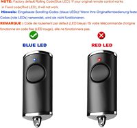 Garage Door Remote Control Compatible with Hörmann HS1-868 BS HSM2 HSE2 HS1 HS4 HSZ1 HSZ4 HSE4 868 BS ROLLING CODE REMOTE