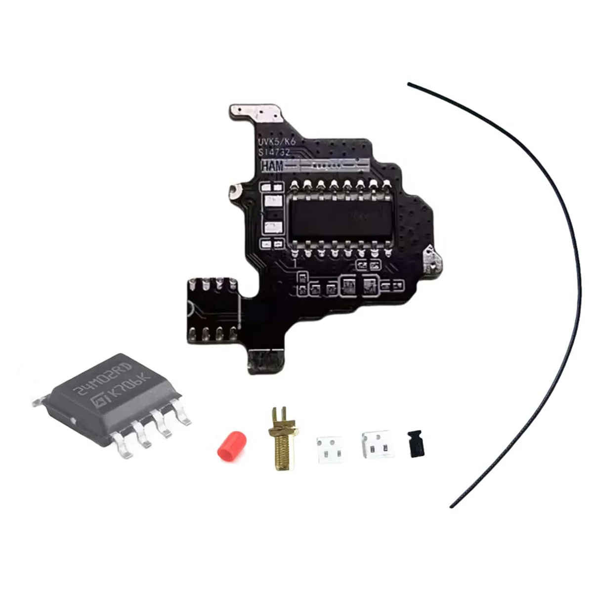 For Quansheng K5/K6 SI4732 Module+2M Expansion Chip Shortwave Intercom Modification Module Dual Antenna Solution