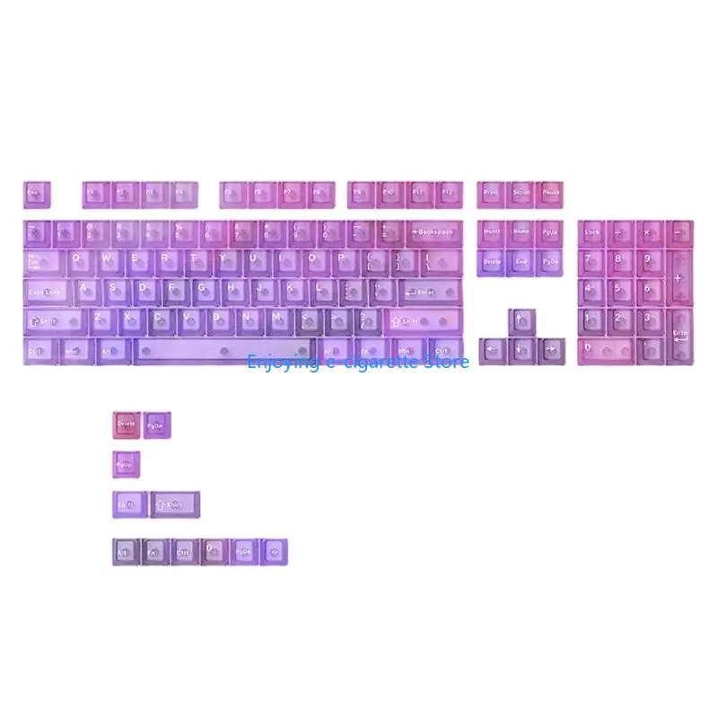 Klare 115-Tasten-Tastenkappen mit Originalprofil, Farbsublimation für Gaming-Tastaturen, Tastenkappe Y4QF – Detail 5