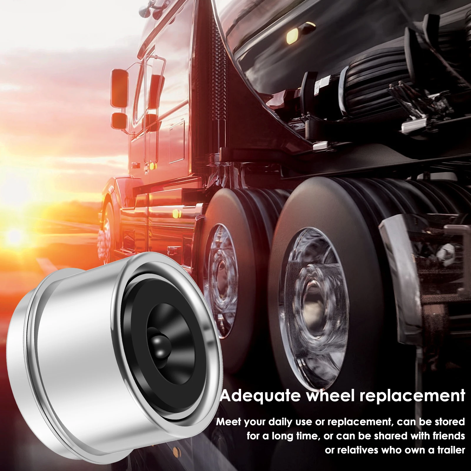 4 Stuks Trailer Lager Stofkap 1.98/2.75 Inch Ijzeren Trailer As Vet Covers Stevige Trailer Wielnaaf Center glijmiddel Vet Covers