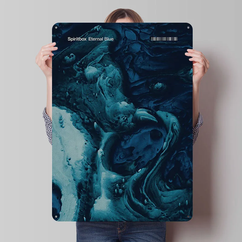 Spiritbox Eternal Blue Albumcover Metallposter Individualisierte Wandkunst Retro Vintage Metallschilder für Bar-Zubehör Raumdekoration