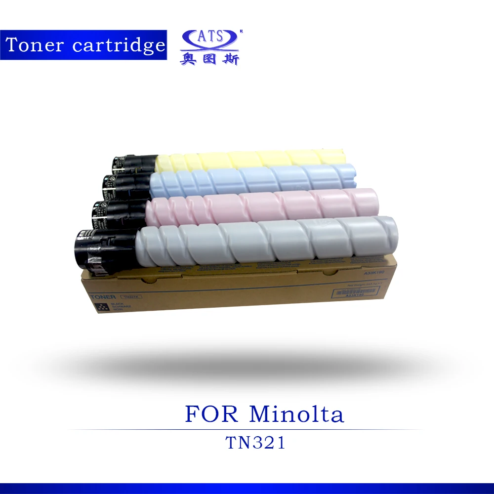 Imagem -02 - Conjunto Tn321 Cmy400g Bk500g Cartucho de Toner para Konica Minolta c 224 284 364 227 287 7822 7828 7528 C224 C284 C364 C227 C287 Peças