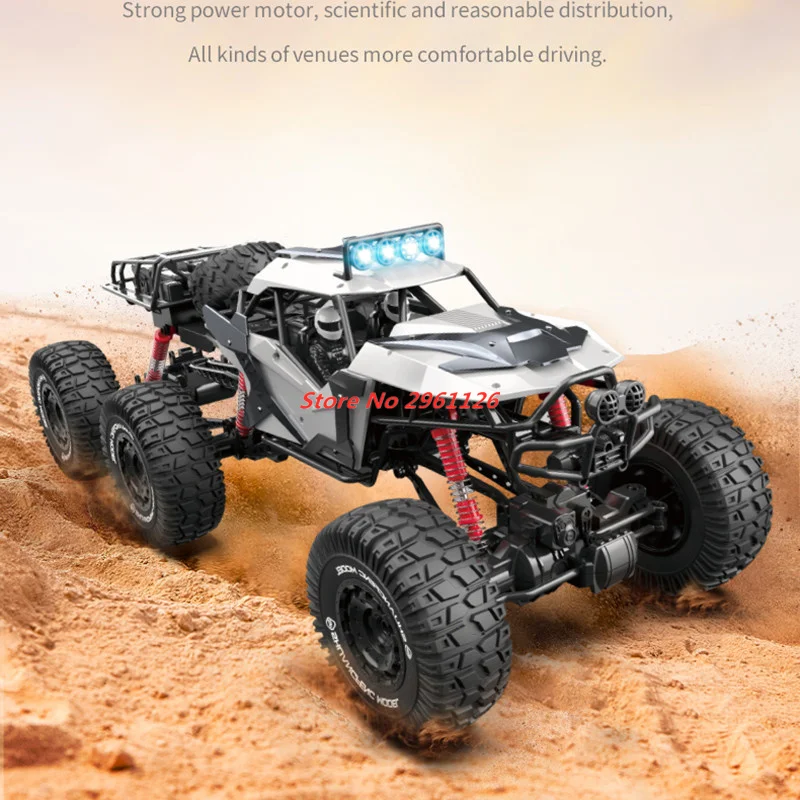 2.4G Alloy 70CM Large Car 6-Wheels Four Drive Off Load Climbing Car Vehical Electric High-Speed Six-Wheel Climbing Car Kids Boy