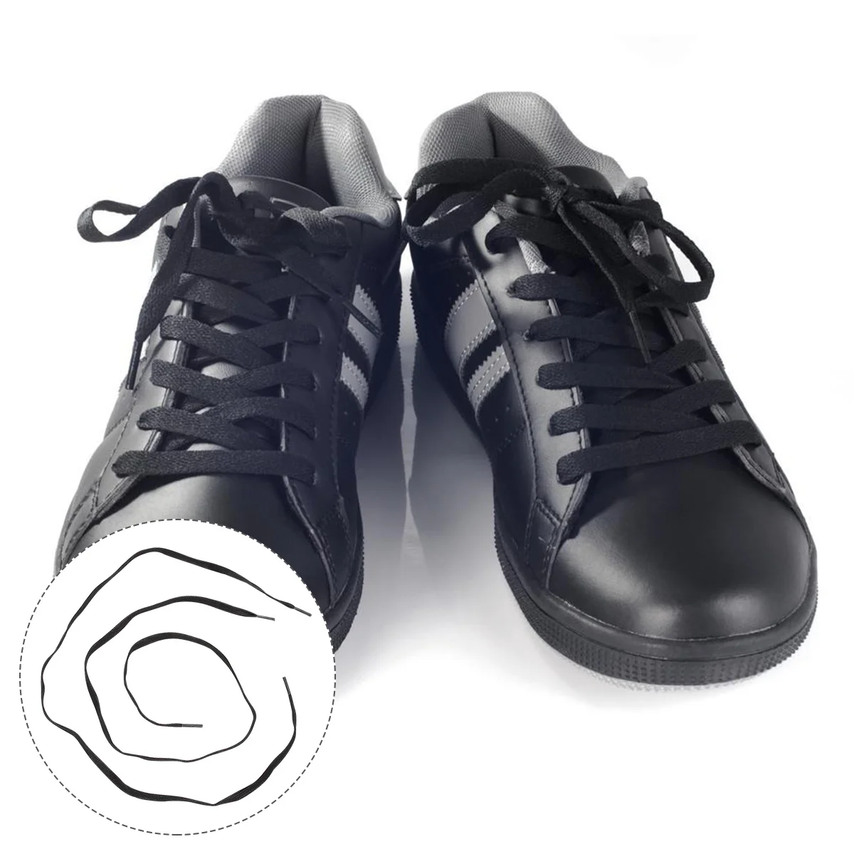 

1Pair Waxed Cotton Shoelace Eco Friendly Dyeing Process Safe Use for Athletic Shoes Casual Shoe Tie Flat Shoelaces