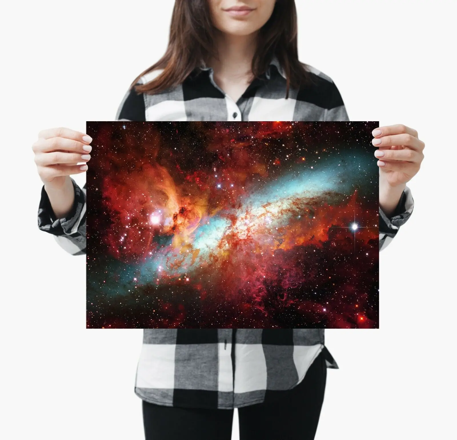 Awesome Nebula Outer Space Stars Art Picture Print Silk Poster Living Room Decor Home Wall