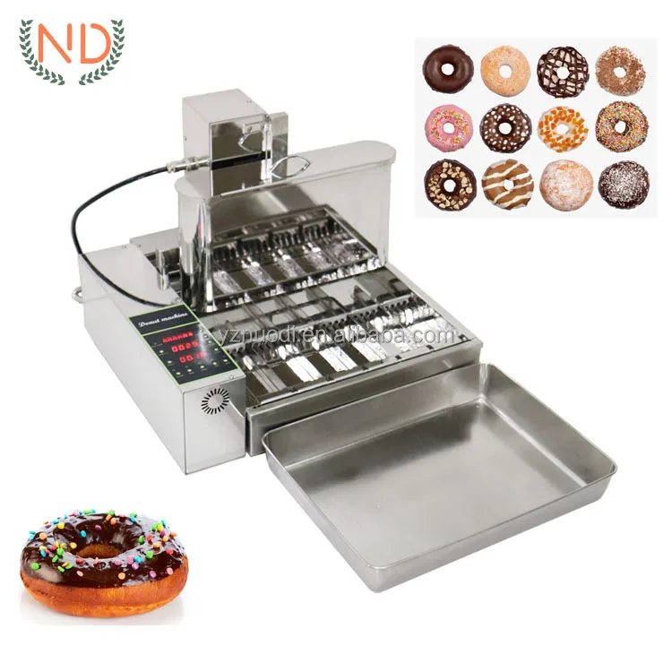 6rows Commercial Automatic Donut Fryer Making Machine Mini Doughnut Maker Frying Machine