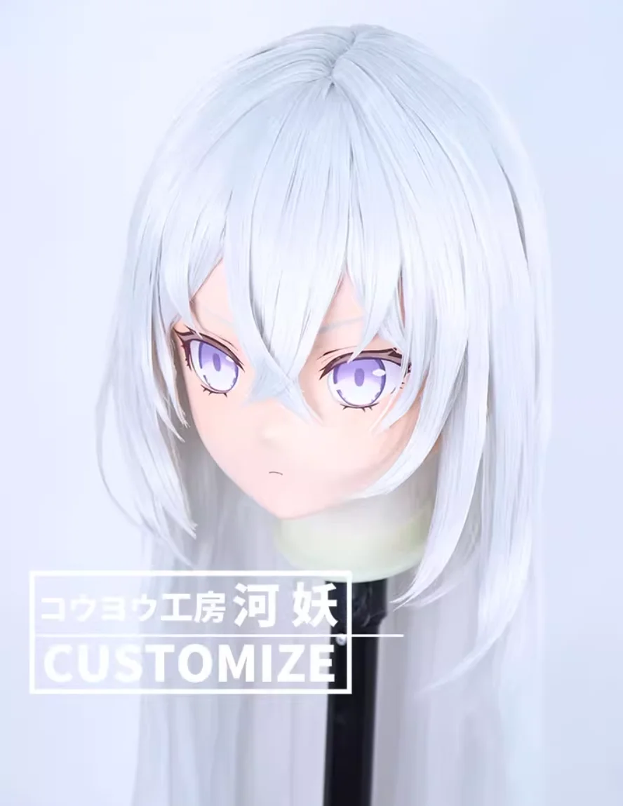 フルヘッドレジン製コスプレマスク,バックシェル付き,カスタマイズ,日本のキャラクター,ロールプレイングアニメ,クロスドレス,着ぐるみ,C-58-48