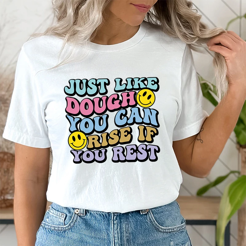 

Mental Health Awareness Print T-shrits For Women Summer Short Sleeves Tees Casual Crew Neck T-shirt Mental Health T-shirts