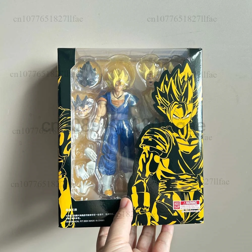 Dragon Ball Z SHF Super Saiyan SSJ Card Vegetto Son Goku Vegeta Action Figure Model Toys Joint Movable Doll Gift For Friends - view 6