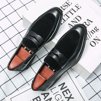 Classic Moccasins Dress Shoes Men Genuine Suede Leather Oxford Shoes For Men Loafers Formal Wedding Party Shoes Sapato Social