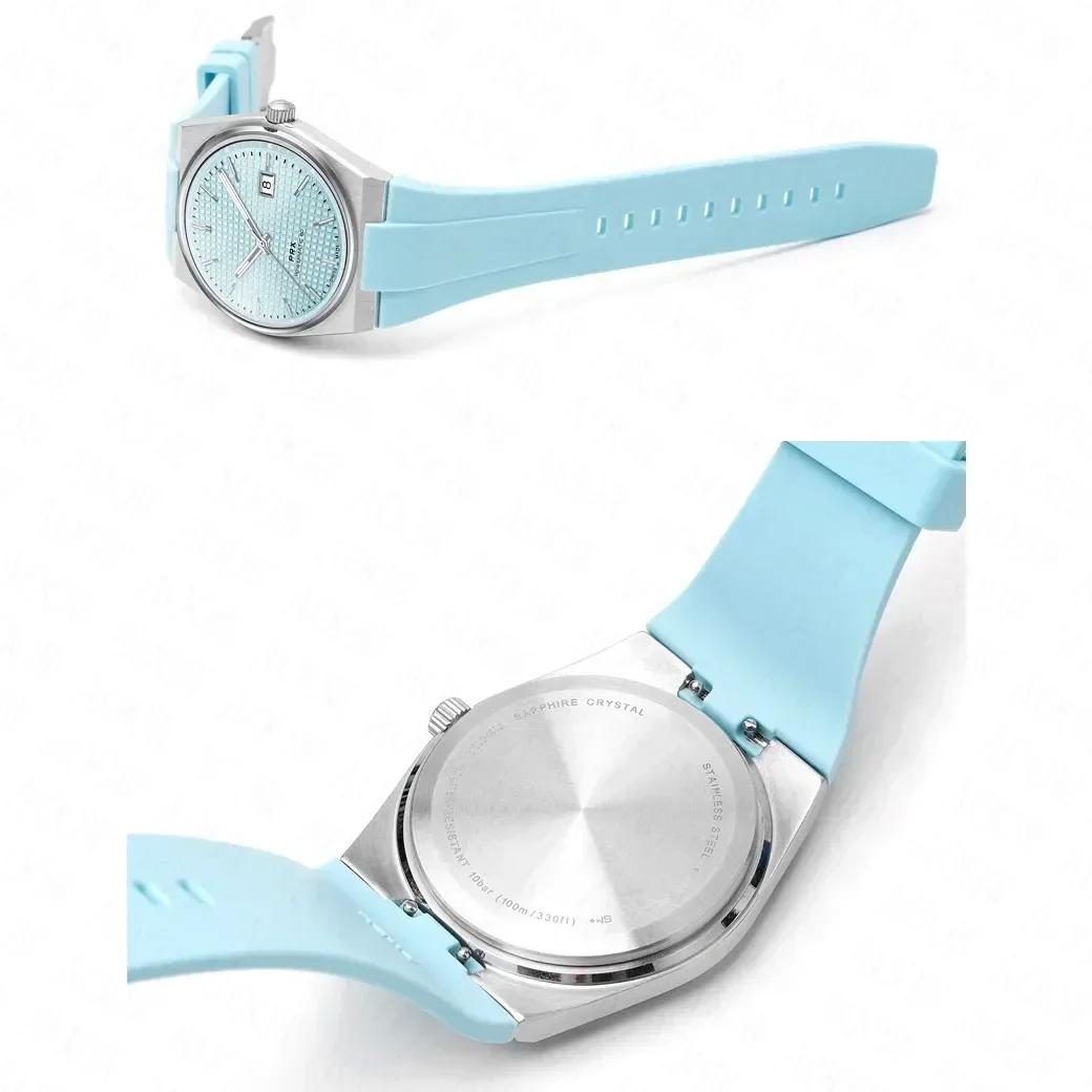 Cxdfor تيسو PRX SeriesT137.407/T137.410 سوبر لاعب الرجال النساء 35 40mmQuick الإصدار سيليكون المطاط حزام حزام (استيك) ساعة 11 مللي متر 12 مللي متر #5