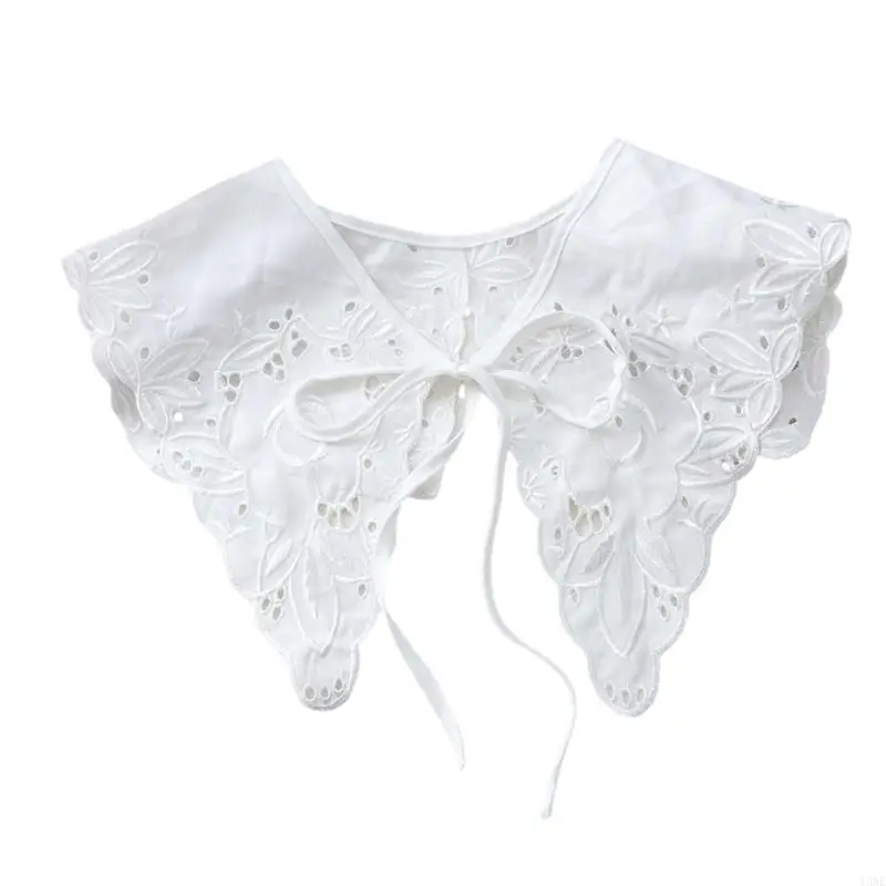 Y3ne White Lace Increante Cola Falsa para mulheres vestidos Acessório decorativa