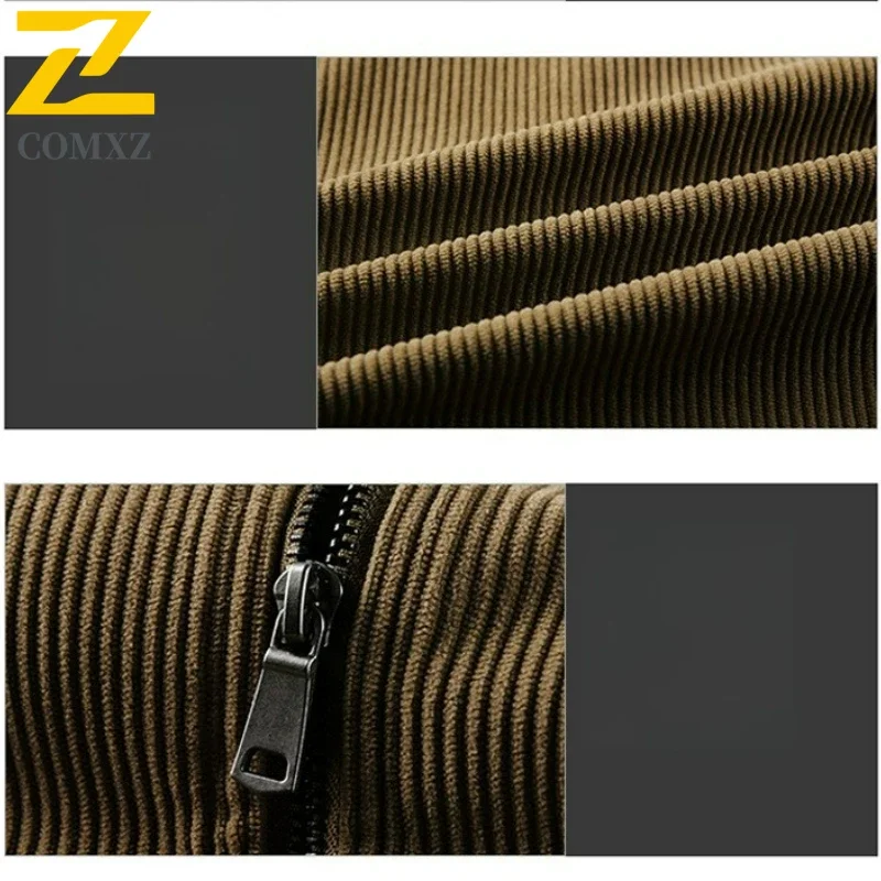 2025 جديد الخريف العمل سترة الرجال عالية الجودة الرجعية سروال قصير التلبيب سترات للعبة البيسبول ماركة الملابس الهيب هوب الرجال سليم صالح معطف #6