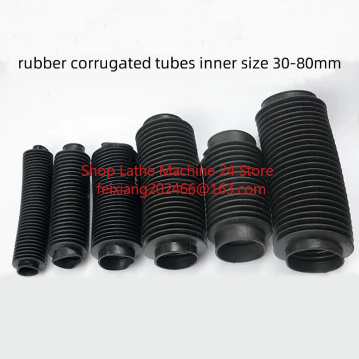 1PC New Rubber Corrugated Sleeve Flexible Moulded Bellows Oil Resistant Dust Cover