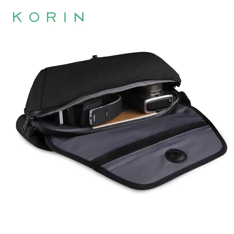 KORIN Brand Multifunction Crossbody Bag Cut-resistant and Waterproof Running Sports Waist Bags