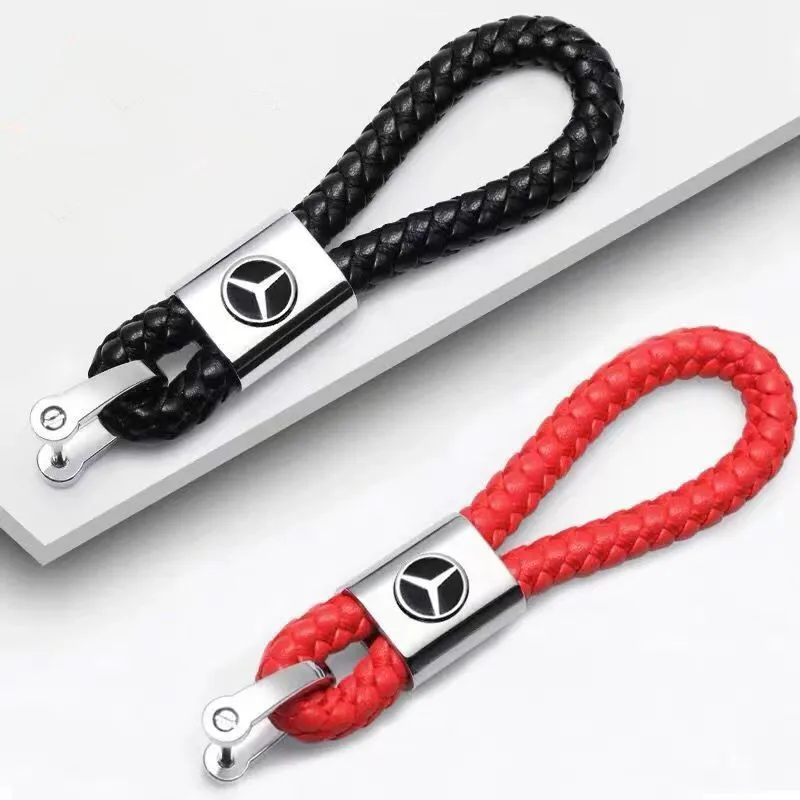 Car Braided Keychain Holder Auto Key Rope Keyring for Mercedes Benz New B/C/E Class A Class C200L GLC GLK New CLA GLA