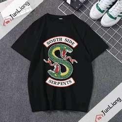 Riverdale Southside Serpents Harajuku T Shirt South Side Serpents Snake Graphic 90s Unisex Top Tees