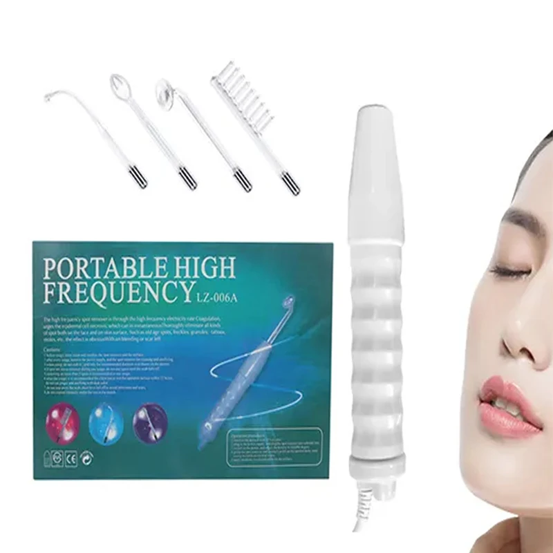 Tragbare tragbare Hochfrequenz-Gesichtsmaschine, Hautstab-Schönheitsgerät, Schönheitstherapie, Schwellungen, Augen- und Gesichtspflege