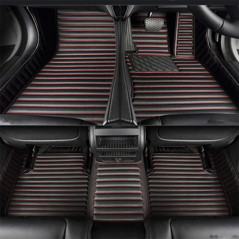 Custom For Skoda Fabia Mk2 5J Mk3 NJ Hatchback 2008-2021 PU Waterproof All Weather Car Floor Mats Anti Slip Accessories LHD/RHD