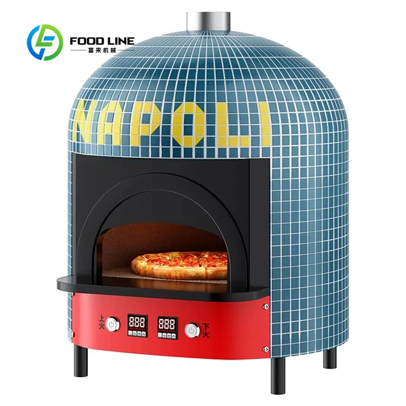 Custom Italian Pizza Oven High Productivity Benchtop Wood Gas Electric Napoli Kiln Adjustable Thermostat Bakery customized