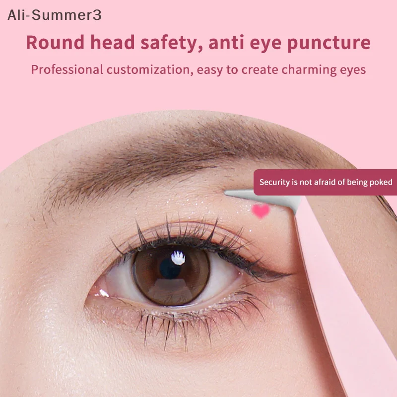 Pincettes d'extension de cils en acier inoxydable, pince précise 3D, outil d'extension de cils, outil de maquillage