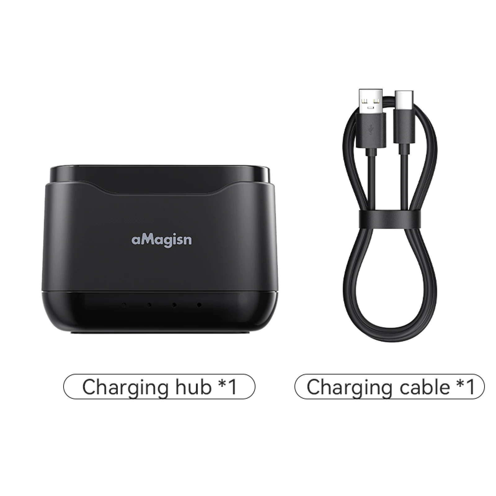 Akku-Ladebox für DJI Osmo Action 5 Pro 3 Steckplätze Schnelllade-Hub Action 5 Pro Ladegerät Akku-Aufbewahrungskoffer Zubehör