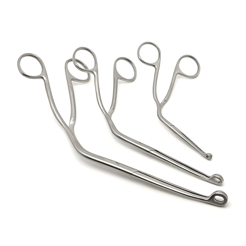 Dental Magill Forceps Stainless Steel Reusable Catheter Clamp for ENT Throat Surgery Professional Instruments