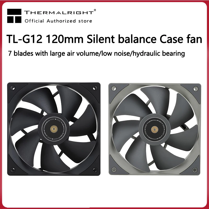 

Thermalright TL-G12 120MM Silent-Balance Fan 4PIN PWM Heatsink Dual Ball Bearing Performance PC CPU Cooler Replaces Fans