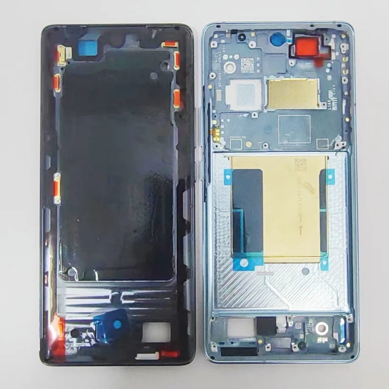 Original For OPPO Reno 11 / 12 Pro 5G Middle Frame Bezel Screen Mid Holder Housing LCD Digitizer Front Plate Cover Replacement