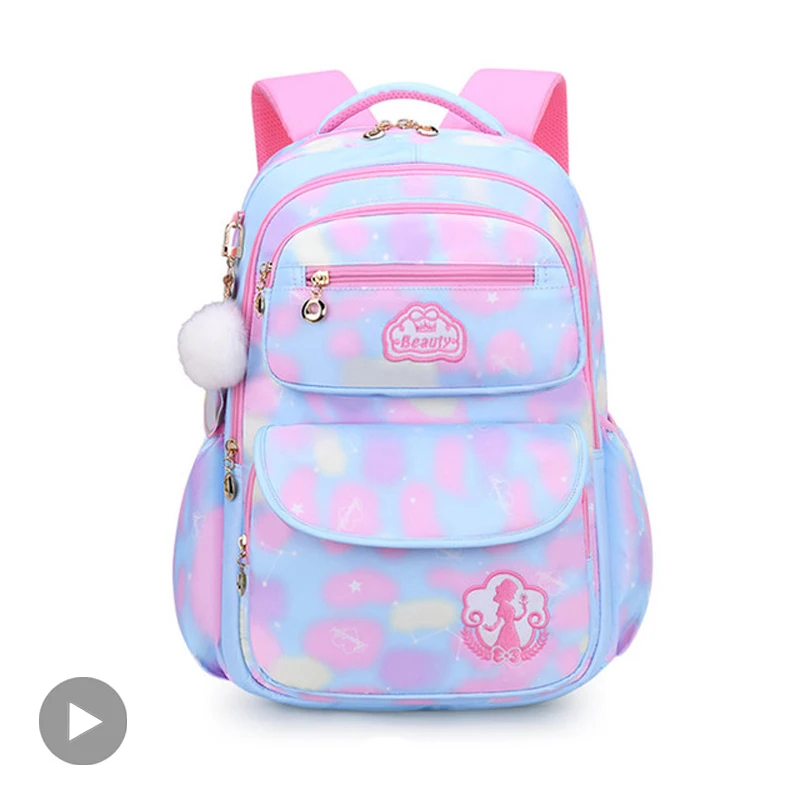 Backpack School Bag Waterproof For Children Teenager Girl Women Kids Back Pack Cute Bagpack Kawaii Class Bookbag Teens Pink Book