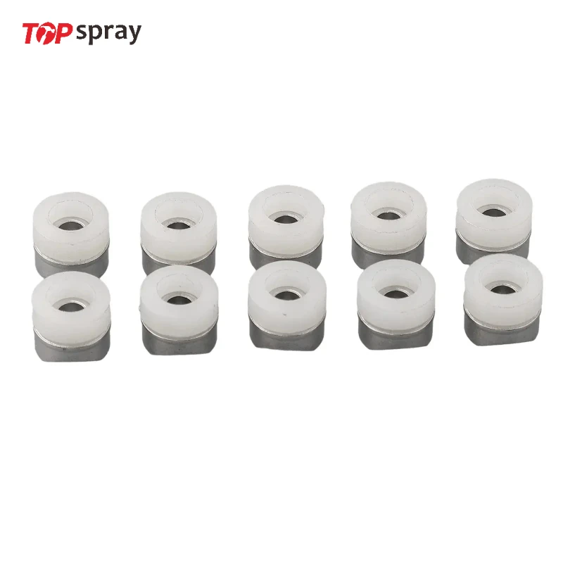 

10PCS Seals Tip Gaskets For Airless Paint Spray Nozzle Airless Spraying Machine Stainless Steel Half Moon Pad Saddle Washer