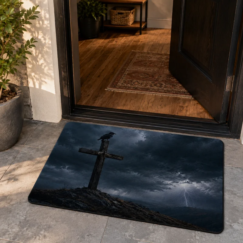 VIKAMA Dark Gothic Moon Cemete - Desk Setup Dark ulasan dan harga