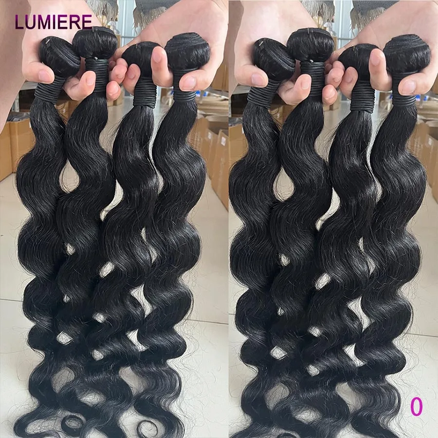 

Натуральные необработанные волосы 20A, 100% человеческие, 30-40 дюймов, волнистые, 1, 2, 3, 4 пучка, двойная прядь, для наращивания и плетения кос