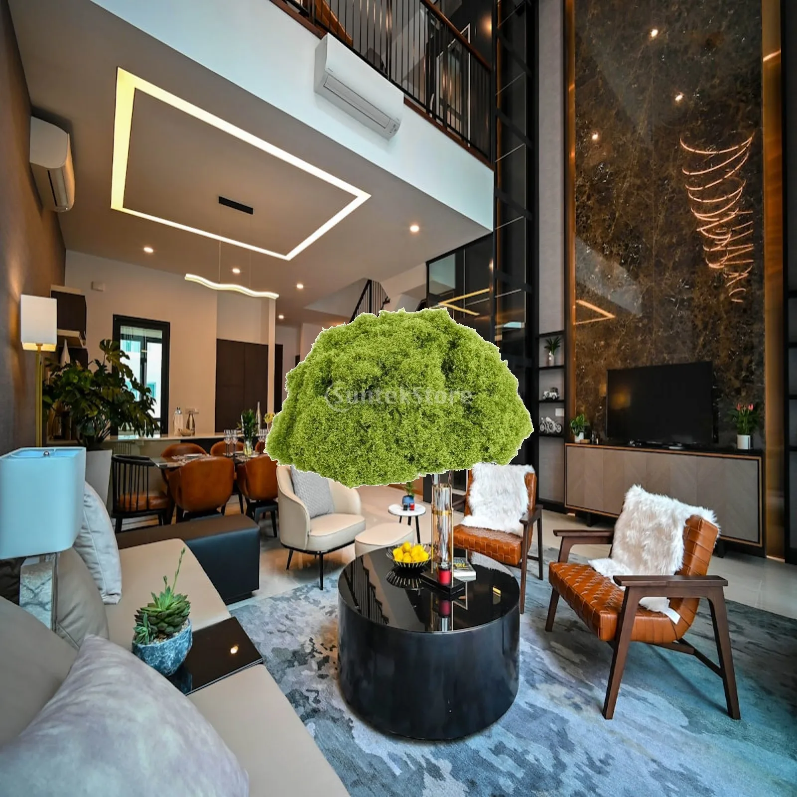 Planted Aquarium Products - พืชสีเขียวเทียมสำหรับปลูกกลางแจ้ง แผ่นมอสไนลอนสำหรับสวน ปลอดภัยสำหรับตู้ปลา ไม่ต้องใช้กาว เหมาะสำหรับการสร้างฉากจำลอง DIY