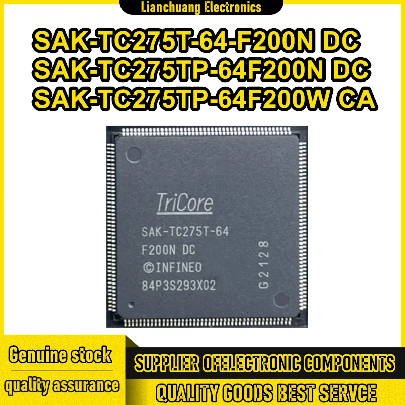 

Микросхема SAK-TC275T-64-F200N DC, SAK-TC275TP-64F200N DC, SAK-TC275TP-64F200W CA LQFP176, 100% новая, оригинальная, в наличии
